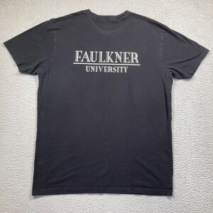 Faulkner University Eagles T Shirt Adult Large Black Montgomery,‎ Alabama
